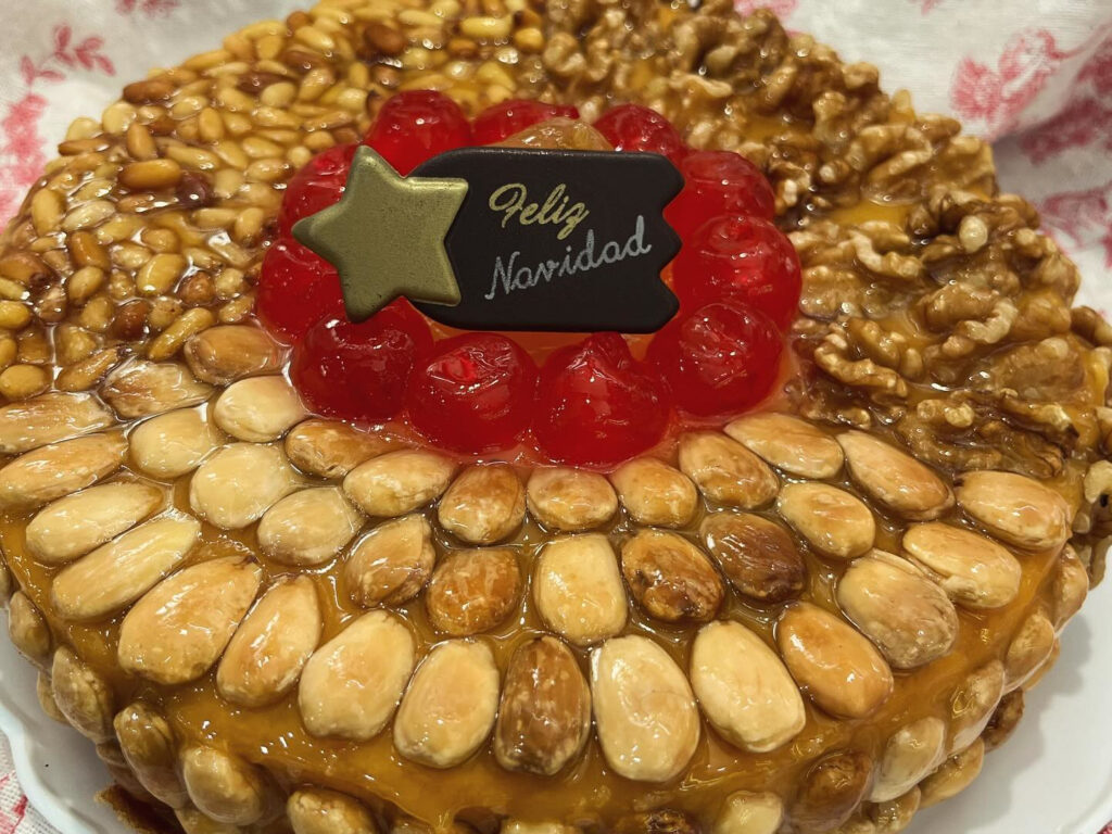 Tarta de frutos secos Navidad