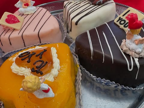 Mini tartas de San Valentín